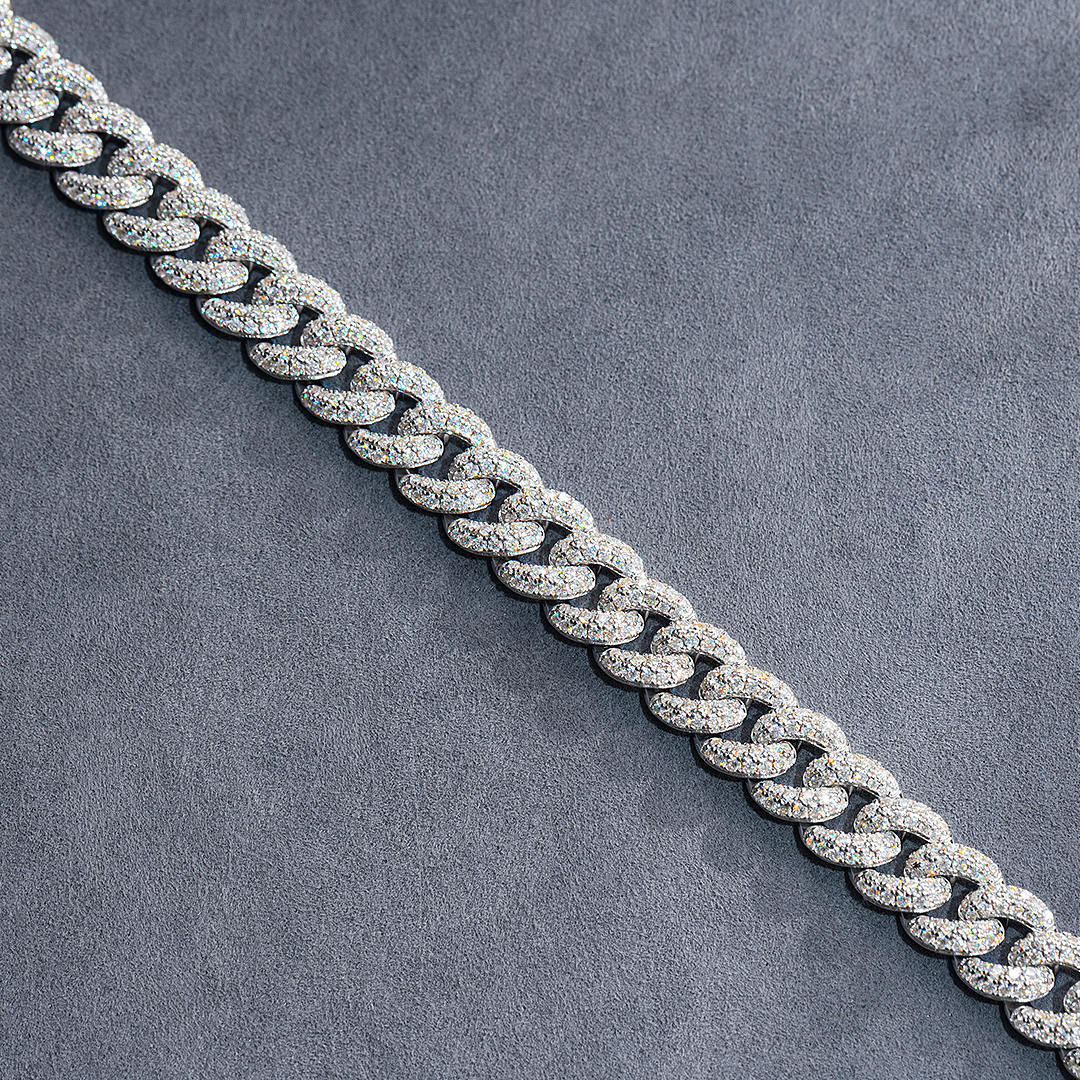 8mm/10mm Moissanite Cuban Link Bracelet