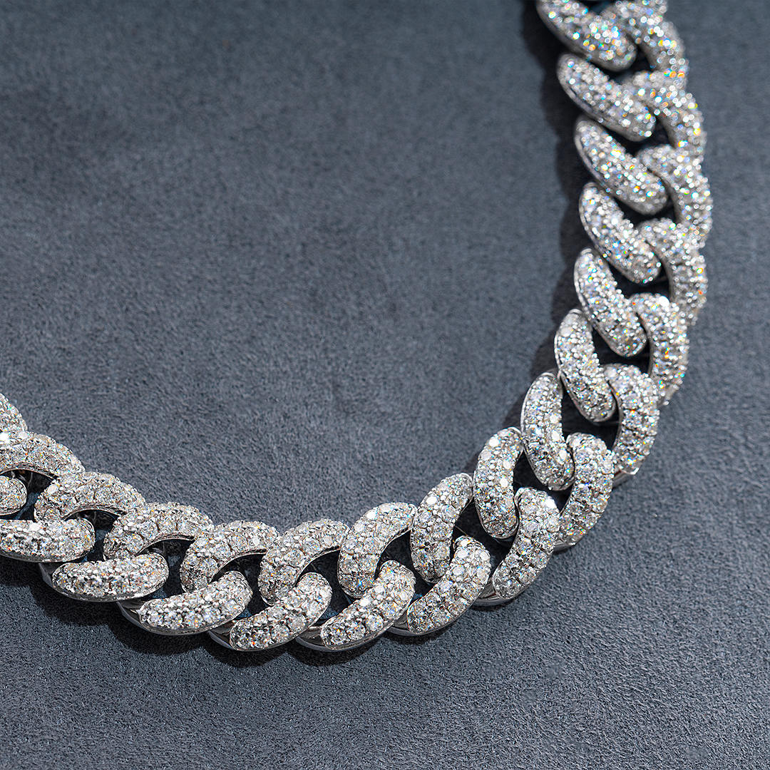 8mm/10mm Moissanite Cuban Link Chain