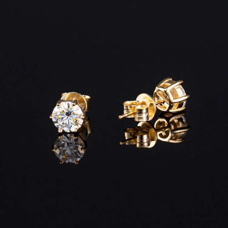 0.5ct/ 1ct/ 1.5ct/ 2ct Moissanite Stud Earrings