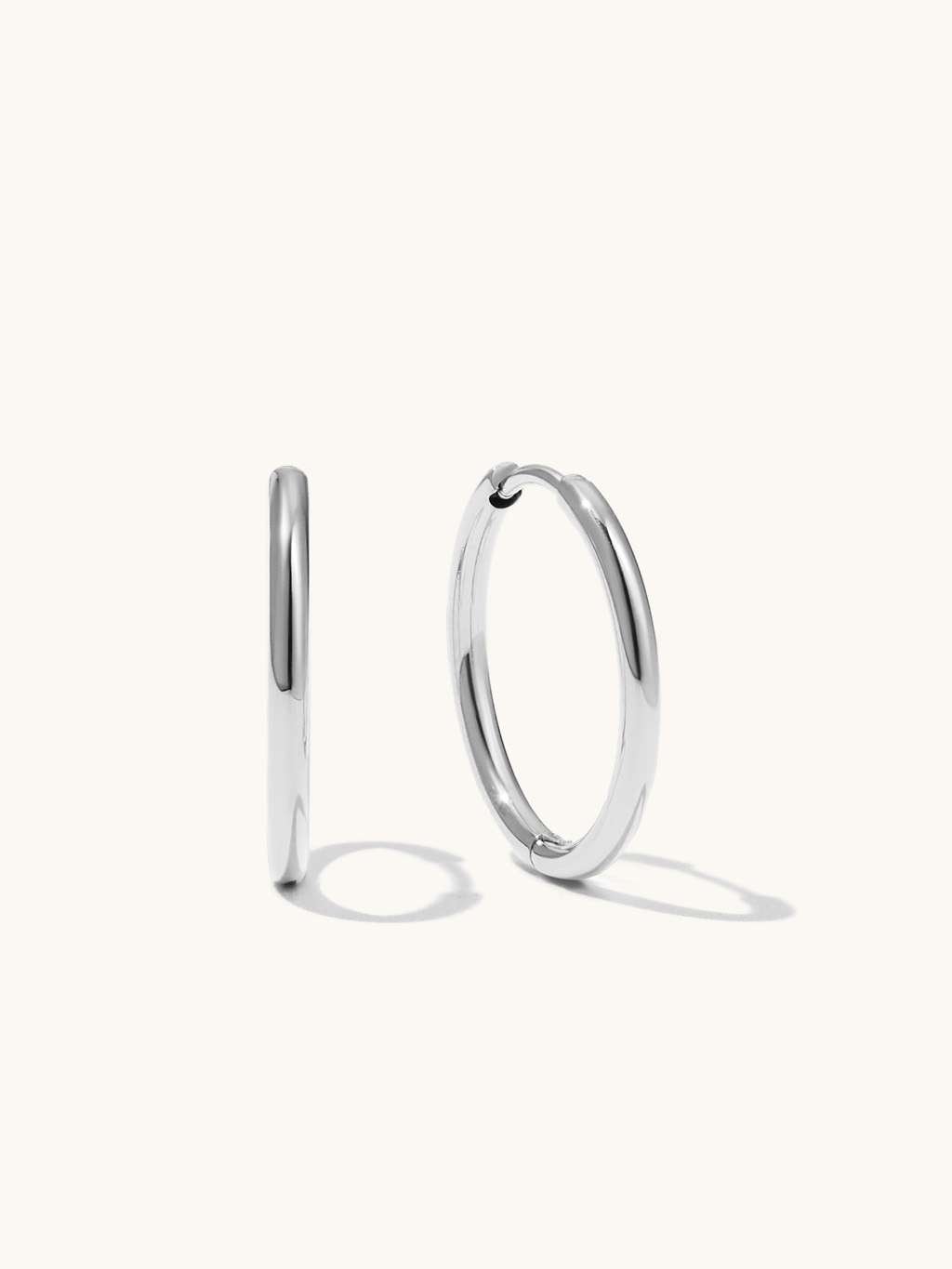 Blank Hoops Ohrringe Gold & Silber 30mm Silber