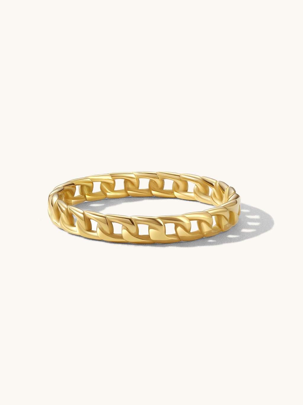 Dorose schmuck-Interlocking Ring Gold-RG-GD234+235-a