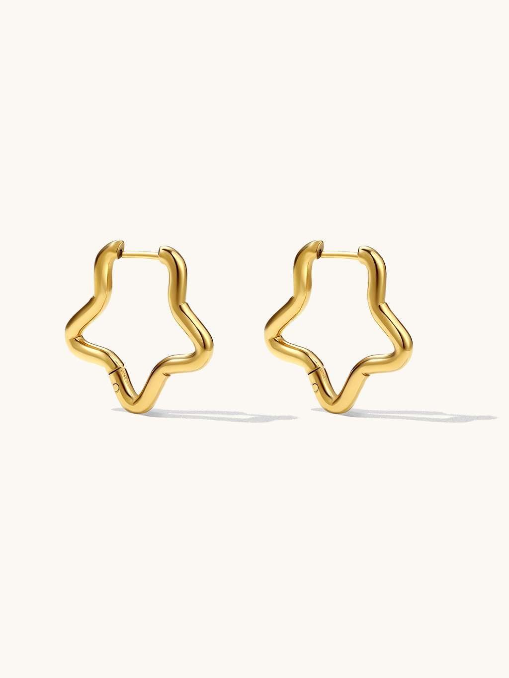 Dorose schmuck-Pure Star Ohrringe Gold-ER-GD236-a