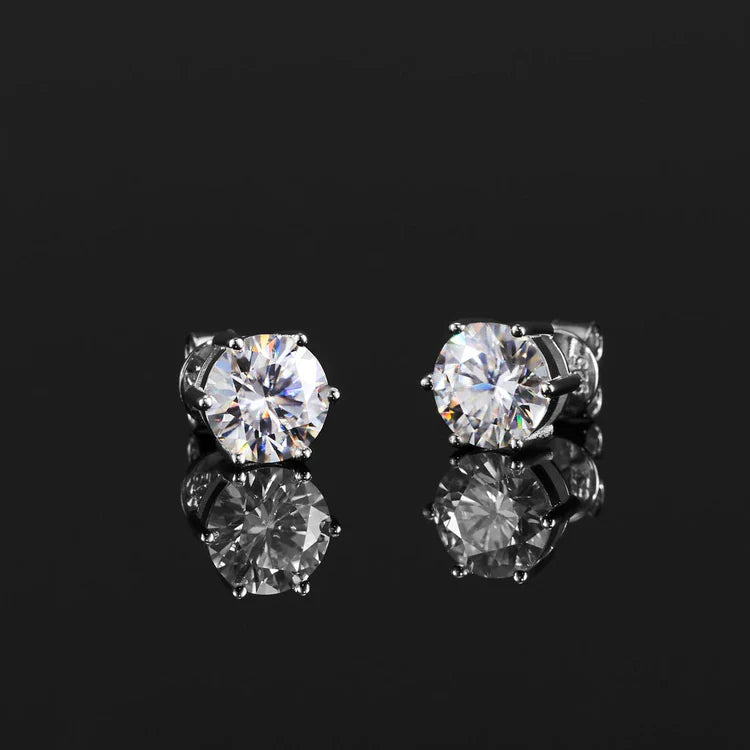 0.5ct/ 1ct/ 1.5ct/ 2ct Moissanite Stud Earrings