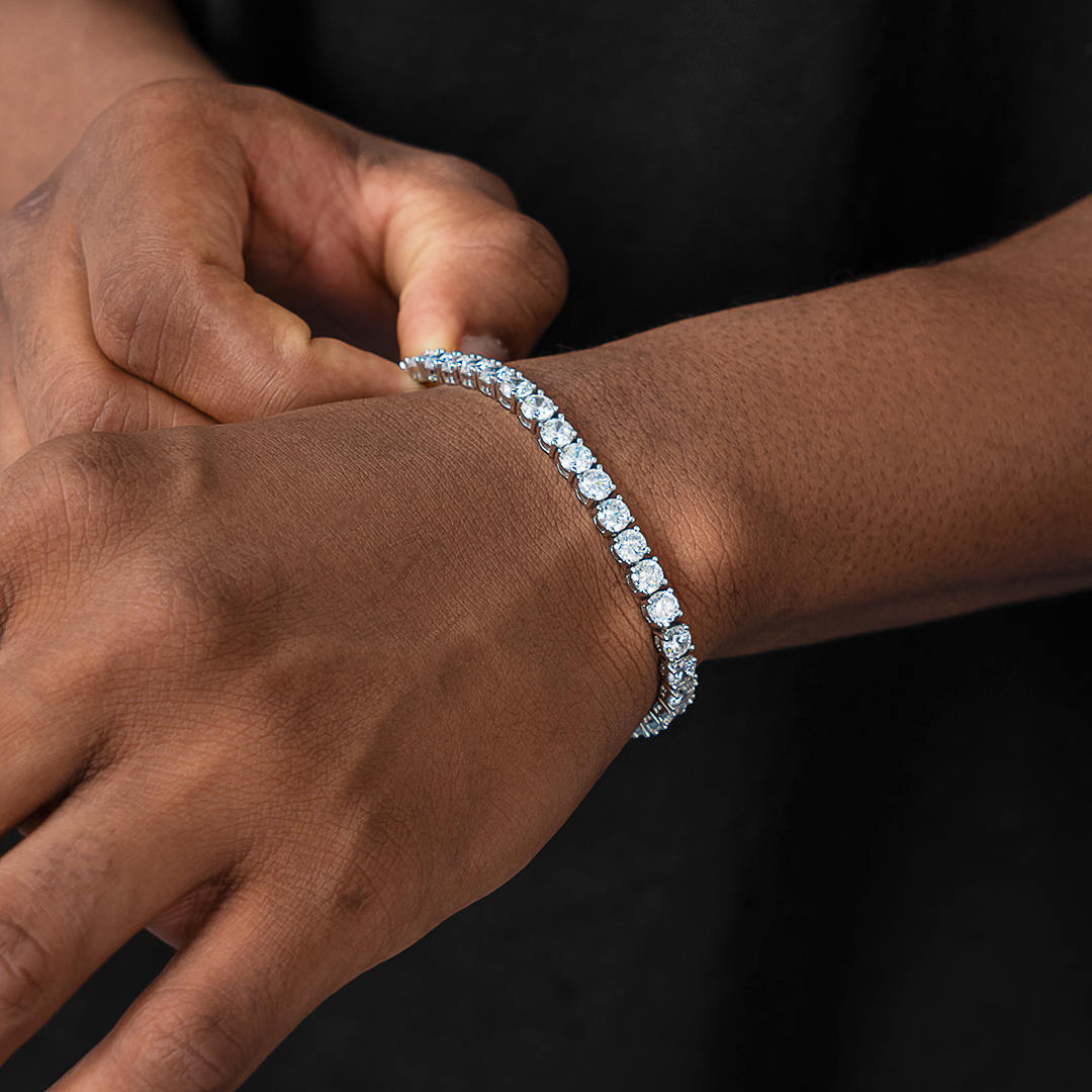 3mm/5mm VVS Moissanite Tennis Bracelet