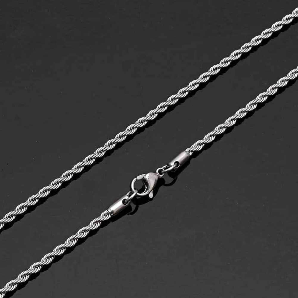 3MM ROPE CHAIN IN WHITE GOLD AND YELLOW GOLD